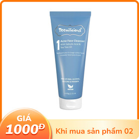 Sữa rửa mặt Teenilicious Acne Face Cleanser giảm mụn đầu trắng, đầu đen phù hợp mọi loại da (60g)