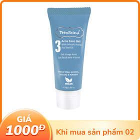 Teenilicious Acne Face Gel hỗ trợ trị mụn, ngừa mụn tái phát cho da dầu và da nhạy cảm (Tuýp 30g)