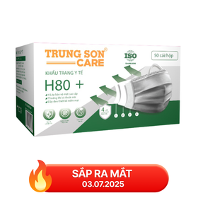 Khẩu Trang Y Tế Trung Sơn Care (Màu xám) (Hộp 50 cái)