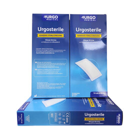 Băng gạc tiệt trùng Urgosterile 10cm x 20cm bảo vệ vết trầy xước, vết cắt, vết thương (20 miếng)