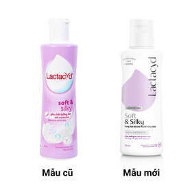 Dung dịch vệ sinh phụ nữ Lactacyd Soft & Silky bảo vệ dịu nhẹ, giảm khô, ngứa (150ml)