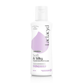 Dung dịch vệ sinh phụ nữ Lactacyd Soft & Silky bảo vệ dịu nhẹ, giảm khô, ngứa (250ml)