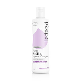 Dung dịch vệ sinh phụ nữ Lactacyd Soft & Silky bảo vệ dịu nhẹ, giảm khô, ngứa (250ml)