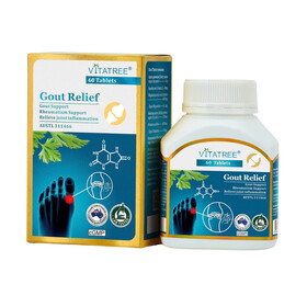 Viên uống Gout Relief Vitatree hỗ trợ giảm triệu chứng gout và viêm khớp (Hộp 60 viên)