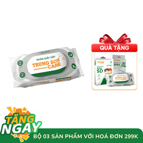 Khăn Giấy Ướt Mini Trung Sơn Care (Bịch 20 tờ)