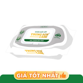 Khăn Giấy Ướt Trung Sơn Care (Hộp 80 tờ)