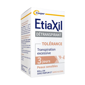 Lăn khử mùi và chống mùi chuyên sâu dành cho da siêu nhạy cảm (nâu) - Etiaxil Détranspirant Tolérance Transpiration Excessive Peaux Sensibles Roll-On