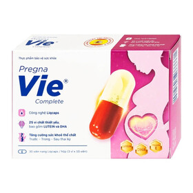PregnaVie Complete bổ sung 25 vi chất bao gồm Lutein & DHA cho Mẹ bầu (Hộp 30 viên)