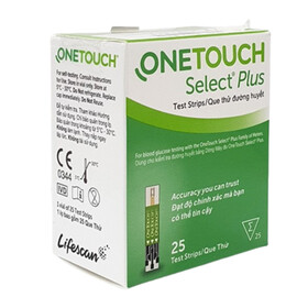 Que thử đường huyết Onetouch Select Plus (25 que)