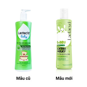 Sữa tắm gội hằng ngày Body & Hair Wash Lactacyd Baby Extra Milky làm sạch dịu nhẹ & dưỡng ẩm vượt trội (250ml)