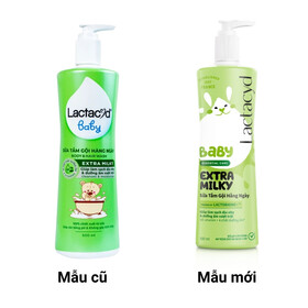 Sữa tắm gội hằng ngày Body & Hair Wash Lactacyd Baby Extra Milky làm sạch dịu nhẹ & dưỡng ẩm vượt trội (500ml)
