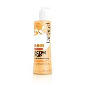 Sữa tắm gội Lactacyd Baby Active Play giúp dưỡng ẩm, giảm kích ứng cho da bé chai 500ml