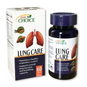 Lung Care tăng cường sức khỏe phổi, hỗ trợ giảm nguy cơ bệnh hô hấp (Hộp 60 viên)
