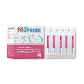 Fo3Probi hỗ trợ cân bằng hệ vi sinh đường ruột, cải thiện tiêu hoá (Hộp 20 ống)