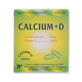 Calci D Medi hỗ trợ điều trị thiếu canxi, còi xương, loãng xương (Hộp 100 viên)