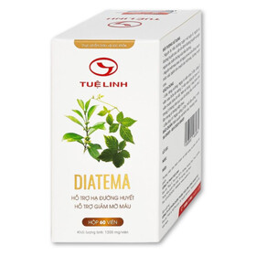 Diatema Tuệ Linh giúp hạ đường huyết, giảm mỡ máu (Hộp 60 viên)