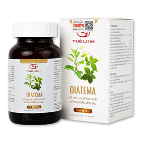Diatema Tuệ Linh giúp hạ đường huyết, giảm mỡ máu (Hộp 60 viên)