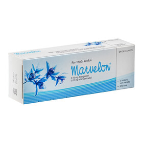 Thuốc tránh thai hằng ngày Marvelon (01 vỉ x 21 viên)