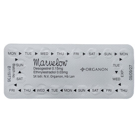 Thuốc tránh thai hằng ngày Marvelon (01 vỉ x 21 viên)