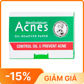 Giấy thấm dầu Acnes giúp kiểm soát nhờn, ngăn ngừa mụn (100 tờ)