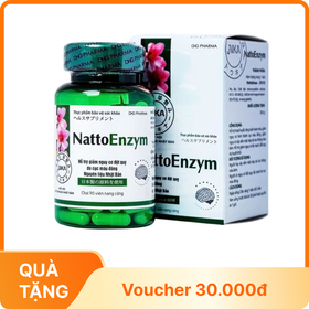 Viên uống NattoEnzym DHG - Hỗ Trợ hoạt huyết, tăng tuần hoàn máu, giảm nguy cơ đột quỵ