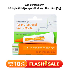 Gel Strataderm hỗ trợ điều trị sẹo lồi, sẹo xấu và sẹo lâu năm (5g)