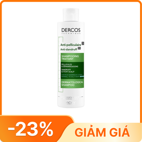 Dầu Gội Vichy Dercos Anti-Dandruff giảm gàu cho da đầu dầu và ngứa (chai 200 ml)