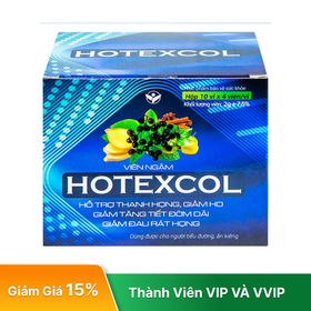 Thực phẩm bảo vệ sức khỏe VIÊN NGẬM HOTEXCOL (Hộp 10 vỉ)
