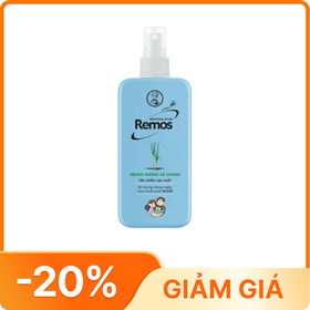 Xịt chống muỗi Remos hương sả chanh xua muỗi suốt 10 giờ (70ml)