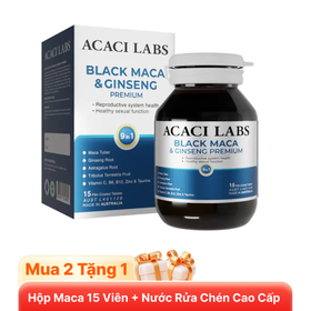 Thực phẩm bảo vệ sức khỏe: Acaci Labs Black Maca & Ginseng Premium (45 viên)