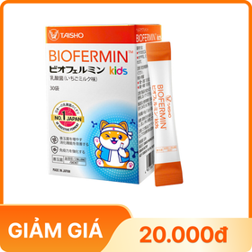 Thực phẩm bảo vệ sức khỏe Biofermin™ kids bổ sung lợi khuẩn, hỗ trợ tăng cường tiêu hoá (Hộp 30 gói)