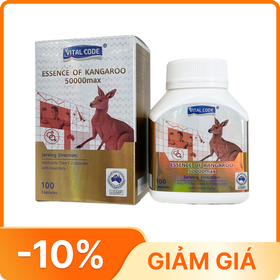 Thực phẩm bảo vệ sức khỏe Kangaroo Essence 50000 Max Vital Code (Hộp 100 viên)