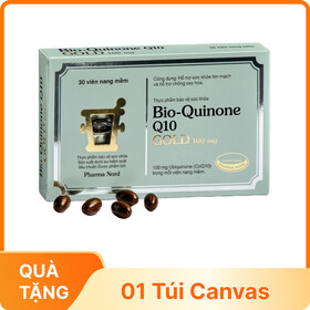 Thực phẩm bảo vệ sức khoẻ Bio-Quinone Q10 Gold 100 mg hỗ trợ sức khoẻ tim mạch (Hộp 30 viên)