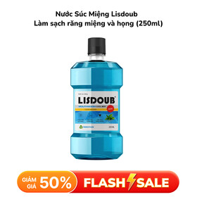 Nước Súc Miệng Lisdoub làm sạch răng miệng và họng, giúp hơi thở thơm tho (250ml)