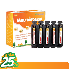 Siro Multroforid hỗ trợ trẻ ăn ngon, tăng cường tiêu hóa (Hộp 25 ống)