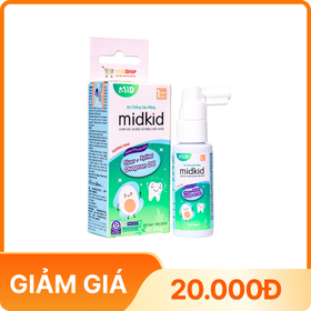 Xịt chống sâu răng midkid hương nho (30ml)