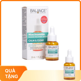 Serum Ngừa Mụn Mờ Thâm Balance Active Formula Niacinamide Blemish Recovery Serum 30ml