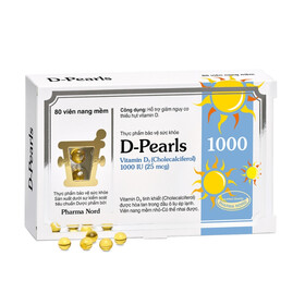 Viên uống D-Pearls hỗ trợ giảm nguy cơ thiếu hụt vitamin D (Hộp 40 viên)