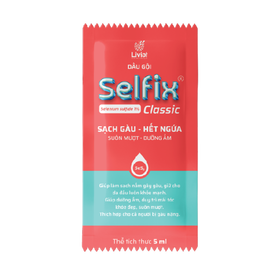 Dầu gội Selfix Classic hỗ trợ trị gàu và ngứa da dầu (Gói 5ml)
