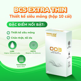 Bao cao su Extra Thin Trung Son Care (Hộp 10 cái)