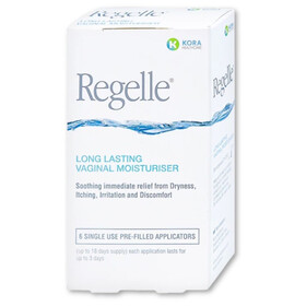 Gel Regelle hỗ trợ giảm khô rát âm đạo, cấp ẩm tự nhiên vùng kín (Hộp 6 tuýp)