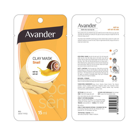 Mặt nạ đất sét Ốc sên Avander 15ml