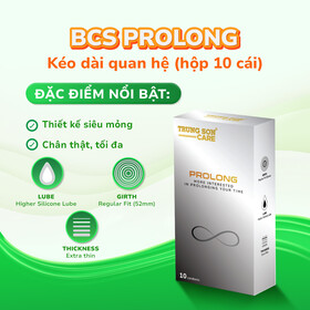 Bao cao su Prolong Trung Son Care (Hộp 10 cái)