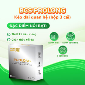 Bao cao su Prolong Trung Son Care (Hộp 3 cái)