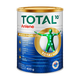 Sữa bột Anlene Total 10 Hương Vani - Hỗ trợ tăng cường sức khỏe toàn diện (400g)