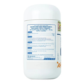 Nature's Way Kids Smart DHA 300mg Triple Strengt - Hỗ trợ phát triển trí não và tăng cường thị lực cho trẻ (50 viên)