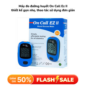 Máy đo đường huyết On Call Ez II thiết kế gọn nhẹ, thao tác sử dụng đơn giản