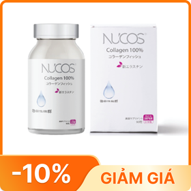 Viên uống Nucos Collagen 100% bổ sung collagen giúp tăng độ ẩm mịn cho làn da (90 viên)