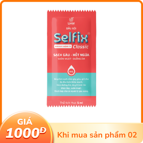 Dầu gội Selfix Classic hỗ trợ trị gàu và ngứa da dầu (Gói 5ml)