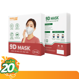 Khẩu trang y tế Trung Sơn Care 9D (Hộp 10 cái)